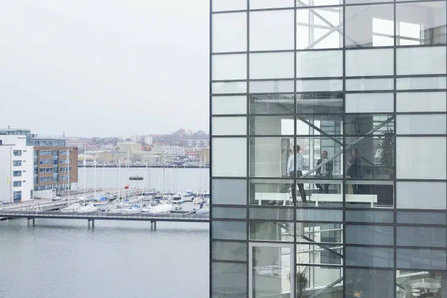 View from the head office, Lindholmen